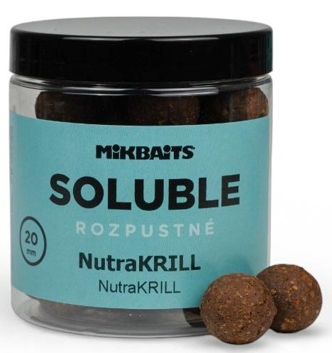 E-shop Mikbaits rozpustné boilie soluble nutrakrill 250 ml - 24 mm