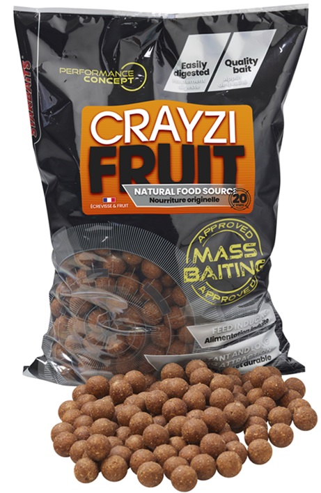 Starbaits boilies mass baiting crayzi fruit 3 kg - 24 mm