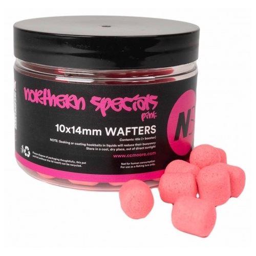 CC Moore Vyvážené Boilie NS1 Dumbell Wafters Pink 10x14 mm 65 ks