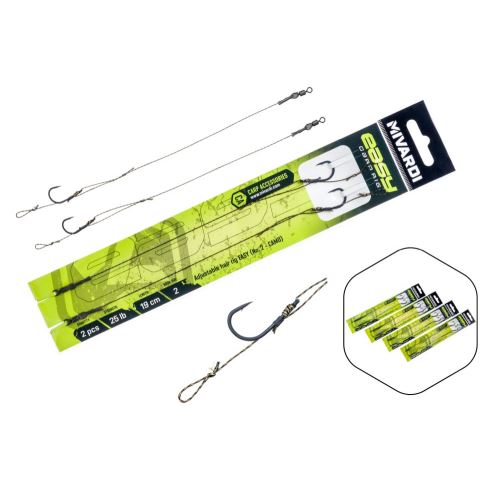 Mivardi nadväzec adjustable hair rig easy 2 kusy 25lb