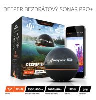 Deeper Pro+ Fishfinder nahadzovací sonar WiFi s GPS (1)