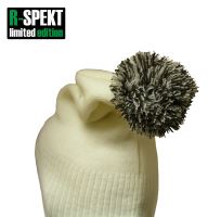 R-spekt Čiapka PomPom DUO beanie style smotanová (4)