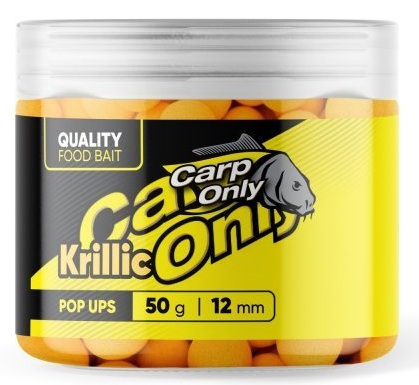 Carp only plávajúce boilies hi-visual pop up krillic krill & cesnak 50 g - 12 mm