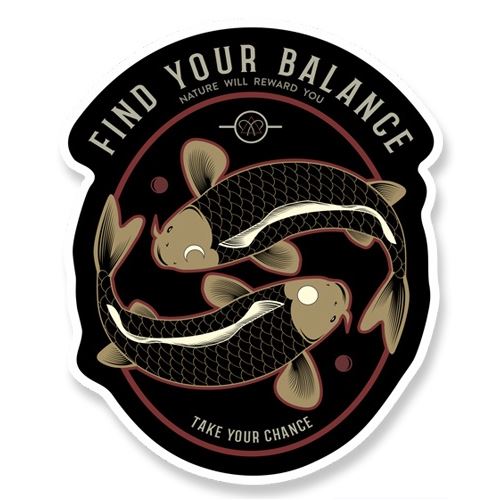 4ANGLERSDESIGN Samolepka 81 Find Your Balance