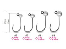Delphin Jigová Hlavička T-AREA BL Wolframový Jig Strieíborný 5 ks (2)