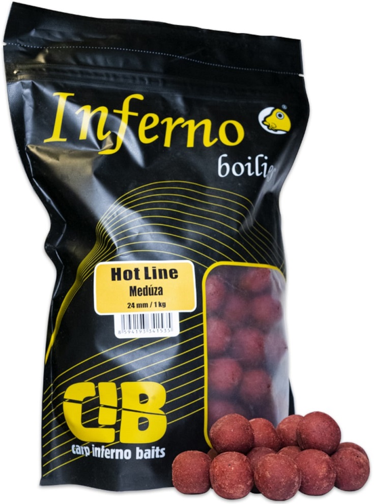 Carp inferno boilies hot line medúza - 1 kg 24 mm