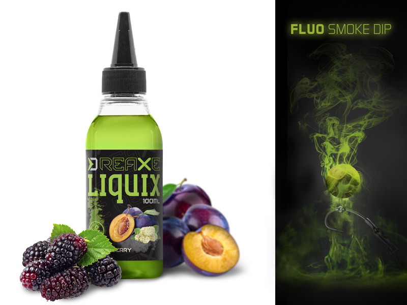 Delphin fluo dip d snax liquix 100 ml - slivka moruša