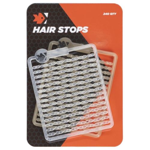 Feeder Expert Zarážky Hair Stops Číre + Hnedé 240 ks