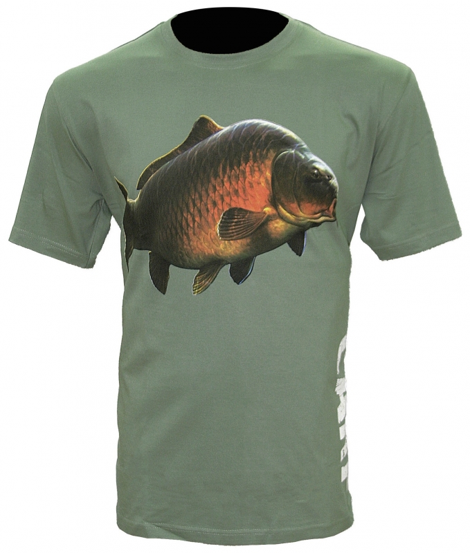 Zfish tričko carp t-shirt olive green-veľkosť xl