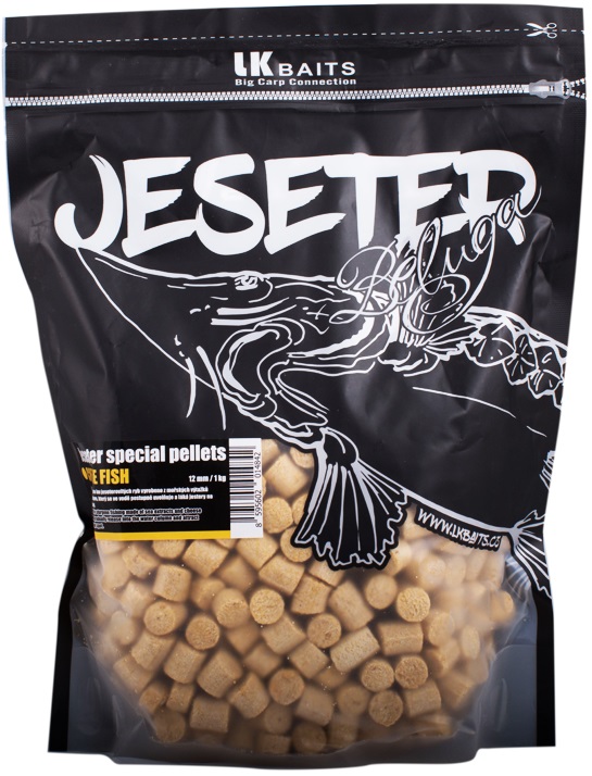 Lk baits pelety jeseter special cheese fish - 1 kg 12 mm