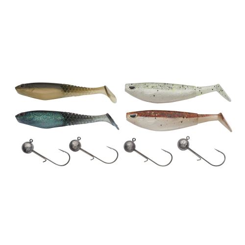 Berkley Súprava Nástrah a Jigových Hlavičiek Powerbait Zander Jig Pro Pack Clear Water 8 ks 10 + 12 cm 10 g