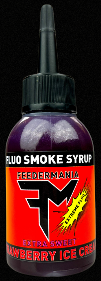 Feedermania extreme fluo smoke syrup 75 ml - strawberry ice cream