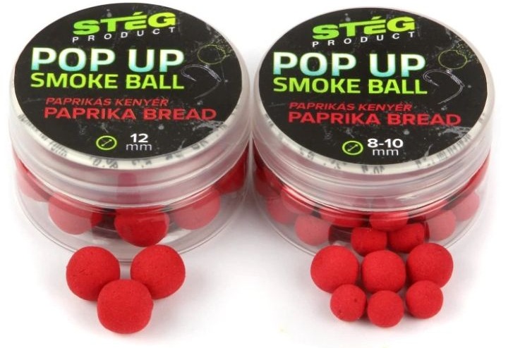 Stég plávajúce boilie pop up smoke ball 10 g 12 mm - paprika bread