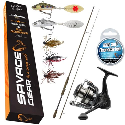 Savage Gear Set Prútu The Night Prowler Kit Heavy Metal By Elias Zachariasen 2,13 m 3-15 g