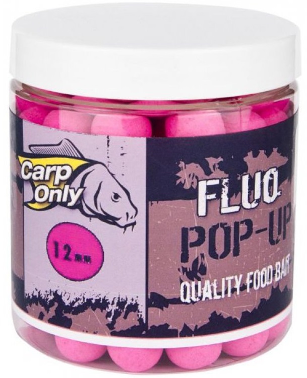 Carp only fluo pop up boilie 80 g 12 mm-pink