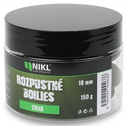 E-shop Nikl rozpustné boilies crab 150 g - 24 mm