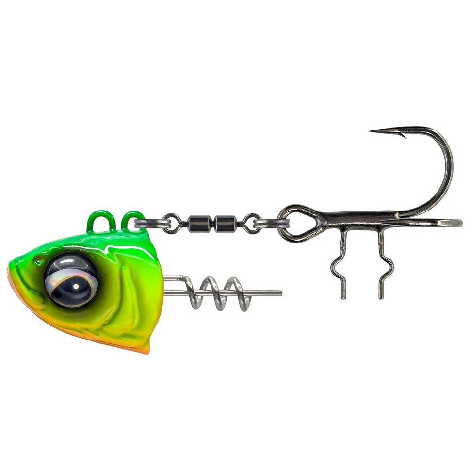 E-shop Savage gear monster vertical heads chartreuse - 80 g #1/0