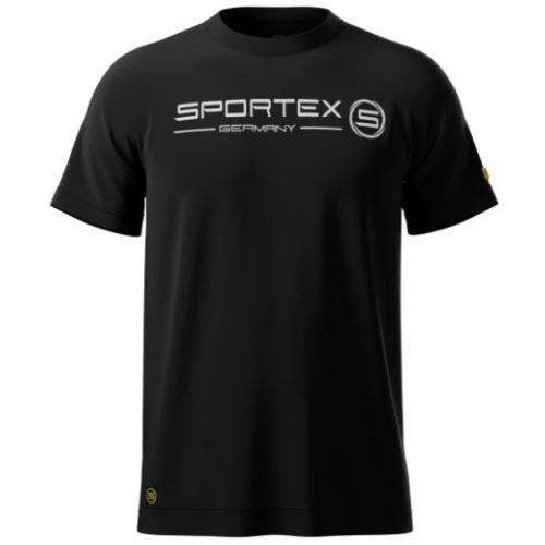 Sportex Rybárske Tričko T-Shirt Čierne s Logom