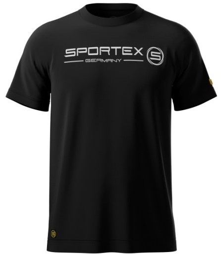Sportex rybárske tričko t-shirt čierne s logom - xxl