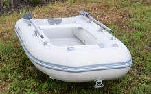 Sportex Nafukovací Čln SHELF 230F Lamelová Podlaha s Úchytmi FASTEN Šedý 2x Lavička (7)