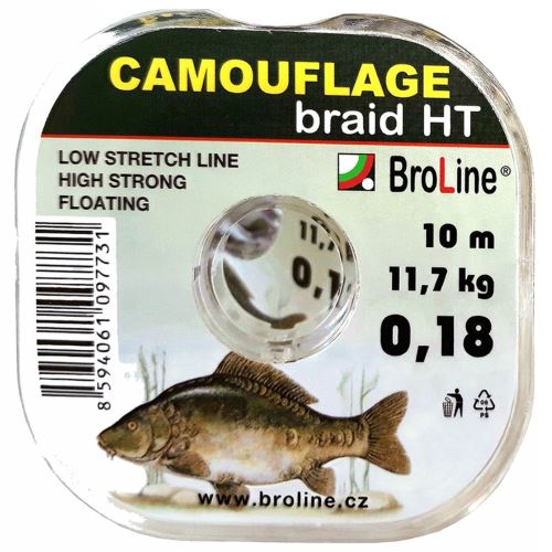 Broline Návazcová Šnúra HT Braid Camo - 0,34 mm 10 m