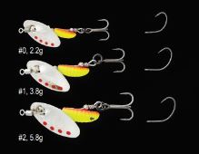 Savage Gear Rotačka Grub Spinners Silver Red Yellow (2)