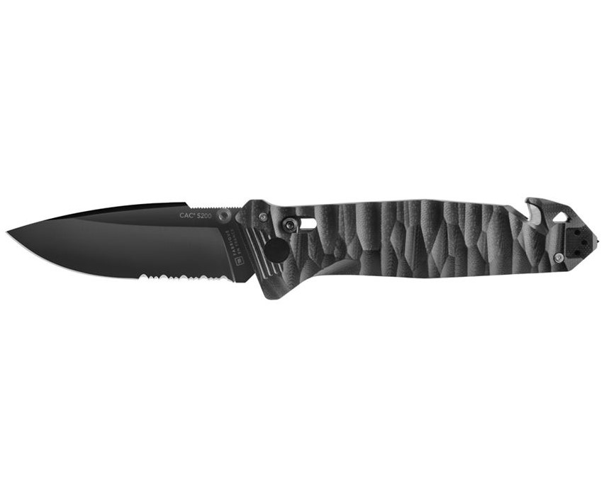 Tb outdoor zatvárací nôž cac s200 french army g10 kombinované ostrie black