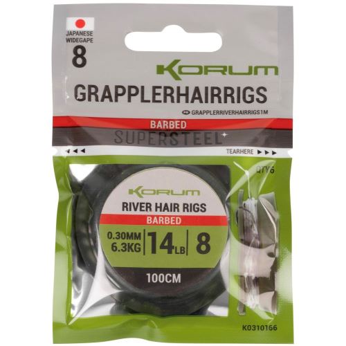 Korum Náväzec Grappler River Hair Rigs 1 m