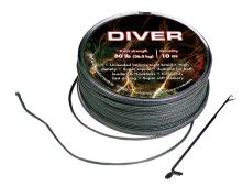 Sportcarp Nadväzcová Šnúrka Diver Olivovo Zelená 10 m (1)