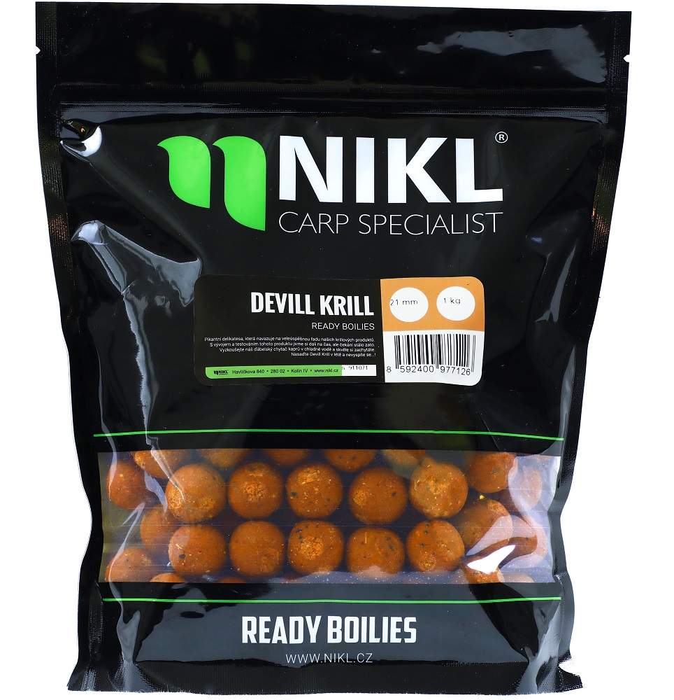 Nikl boilies devill krill - 250 g 20 mm