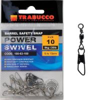 Trabucco Obratlík s Karabínou Barbel Safety Snap 12 ks-Veľkosť 10
