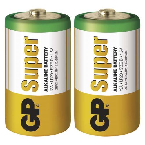 GP Batteries Alkalická Batéria GP Super LR20 (D) 2 ks
