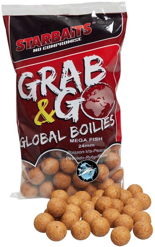 E-shop Starbaits boilies g&g global mega fish - 800 g 24 mm