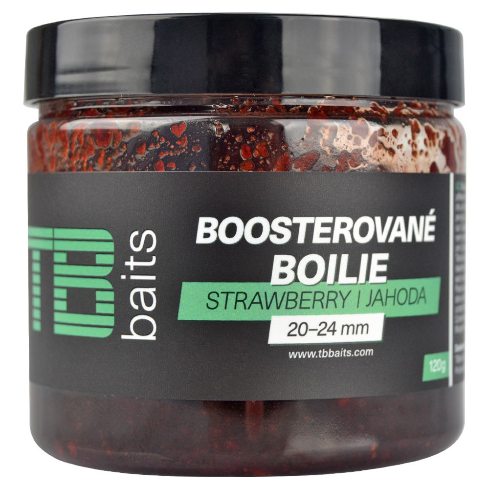 Tb baits boosterované boilie strawberry 120 g 20-24 mm