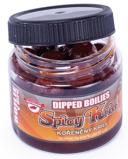 Sportcarp boilies v dipe dipped boilies 200 ml 18 mm-spicy krill