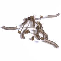 RidgeMonkey Rovnátko Connexion D-Rig Kickers Organic Brown 10 ks - Medium