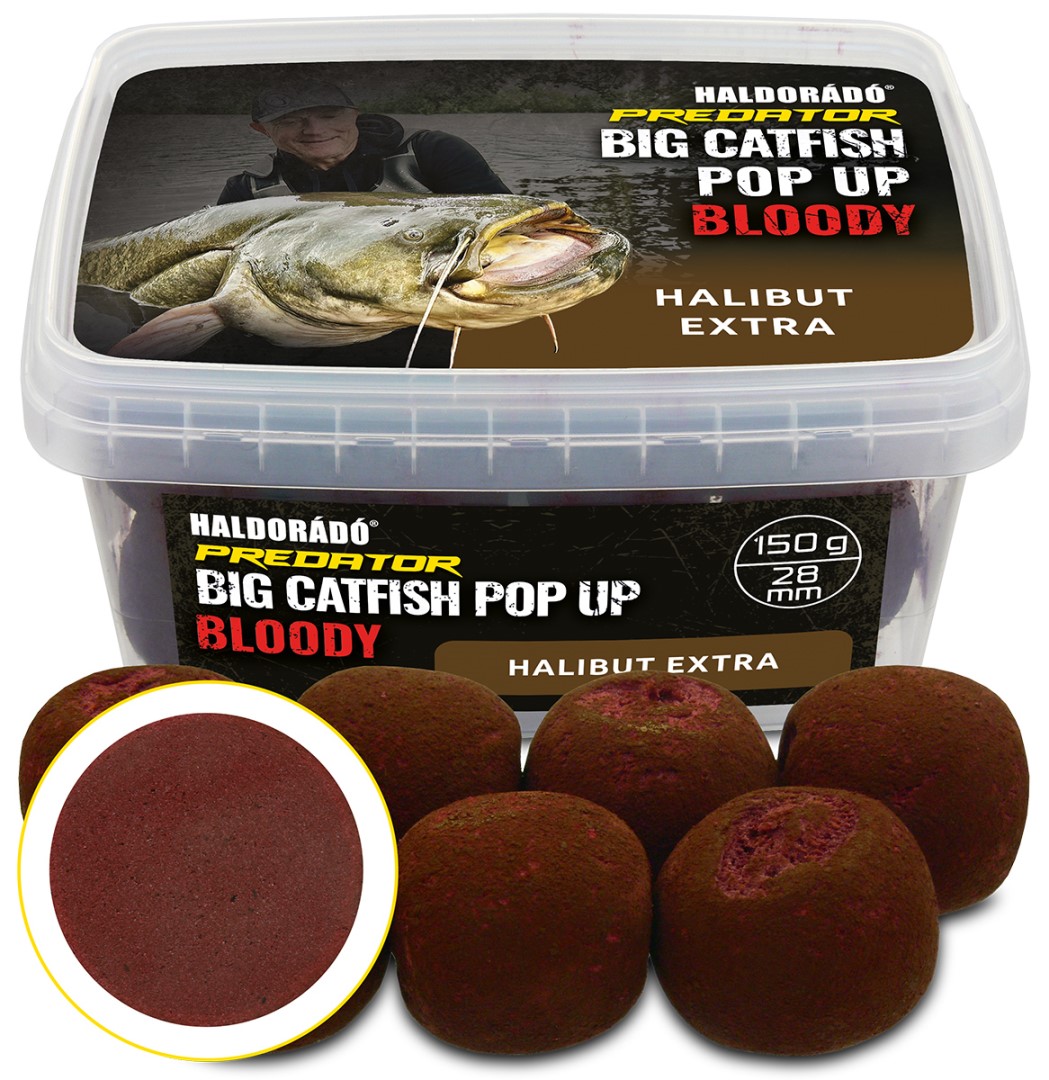E-shop Haldorádó pop up catfish bloody 200 g 28 mm - halibut extra
