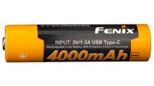 Fenix Nabíjateľná USB-C Batéria 18650 Li-Ion 4000 mAh Fenix Nabíjateľná USB-C Batéria 18650 Li-Ion 4000 mAh