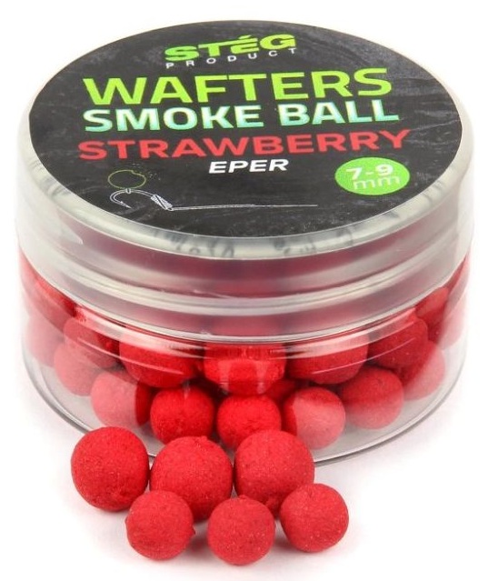 Stég wafters smoke ball 15 g 7-9 mm - strawberry