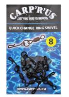 Carp´R´Us Obratlík Quick Change Ring Swivel - Veľkosť 8 (1)