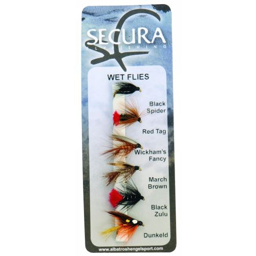 Secura Flyfishing Mušky Wet Flies 6 ks