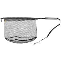 Fencl Muškársky Podberák King L Karbón s Pogumovanou Sieťou Magnetický Držiak a Poistné Lanko 49x39 cm (5)