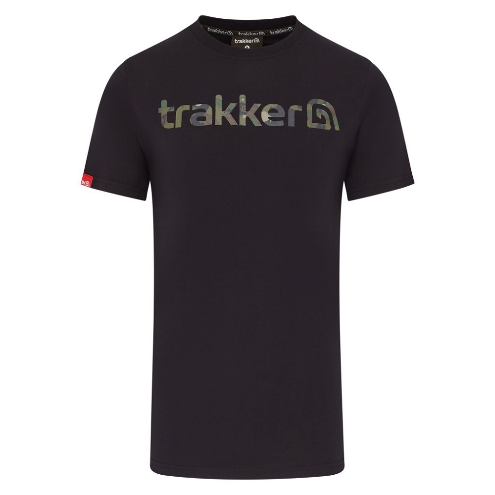 Trakker tričko cr logo t-shirt black camo - xl