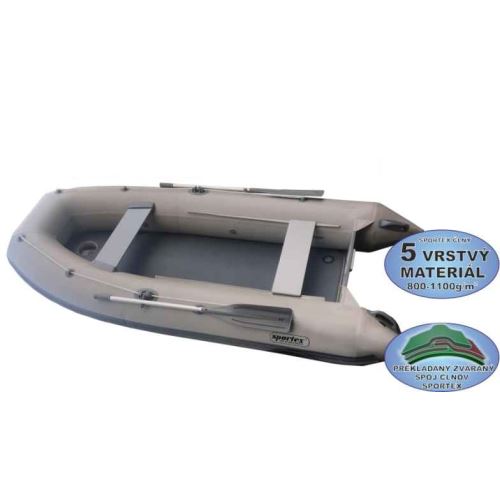 Sportex Čln Shelf S Kýlom A Pevnou Nafukovacou Podlahou Zelený 360