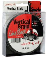 Hell-Cat Splietaná Šnúra Braid Line Vertical Black 150 m-Priemer 0,37 mm / Nosnosť 33 kg