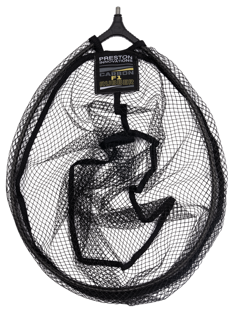 E-shop Preston innovations podberáková hlava carbon f1 latex landing net - 16" 40 cm