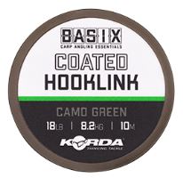 Korda Náväzcová Šnúra Basix Coated Hooklink Camo Green 10 m (3)