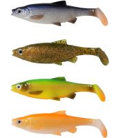 Savage Gear Gumová Nástraha Roach Paddle Tail Green Silver (2)