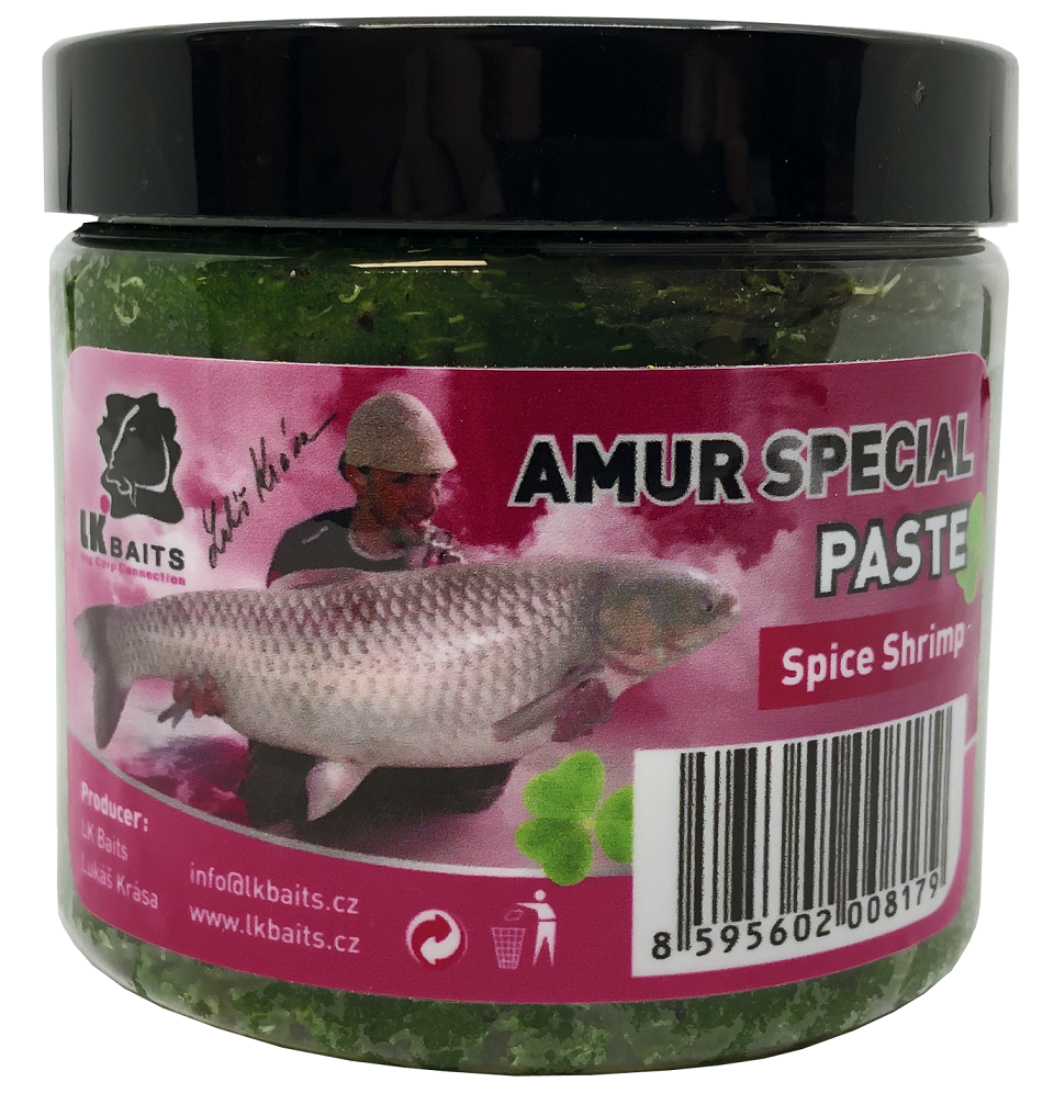 Lk baits boilie paste amur special spice shrimp 200 ml