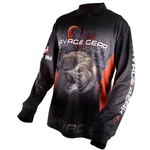 Savage Gear Tričko Tournament Jersey Pike Zander Perch